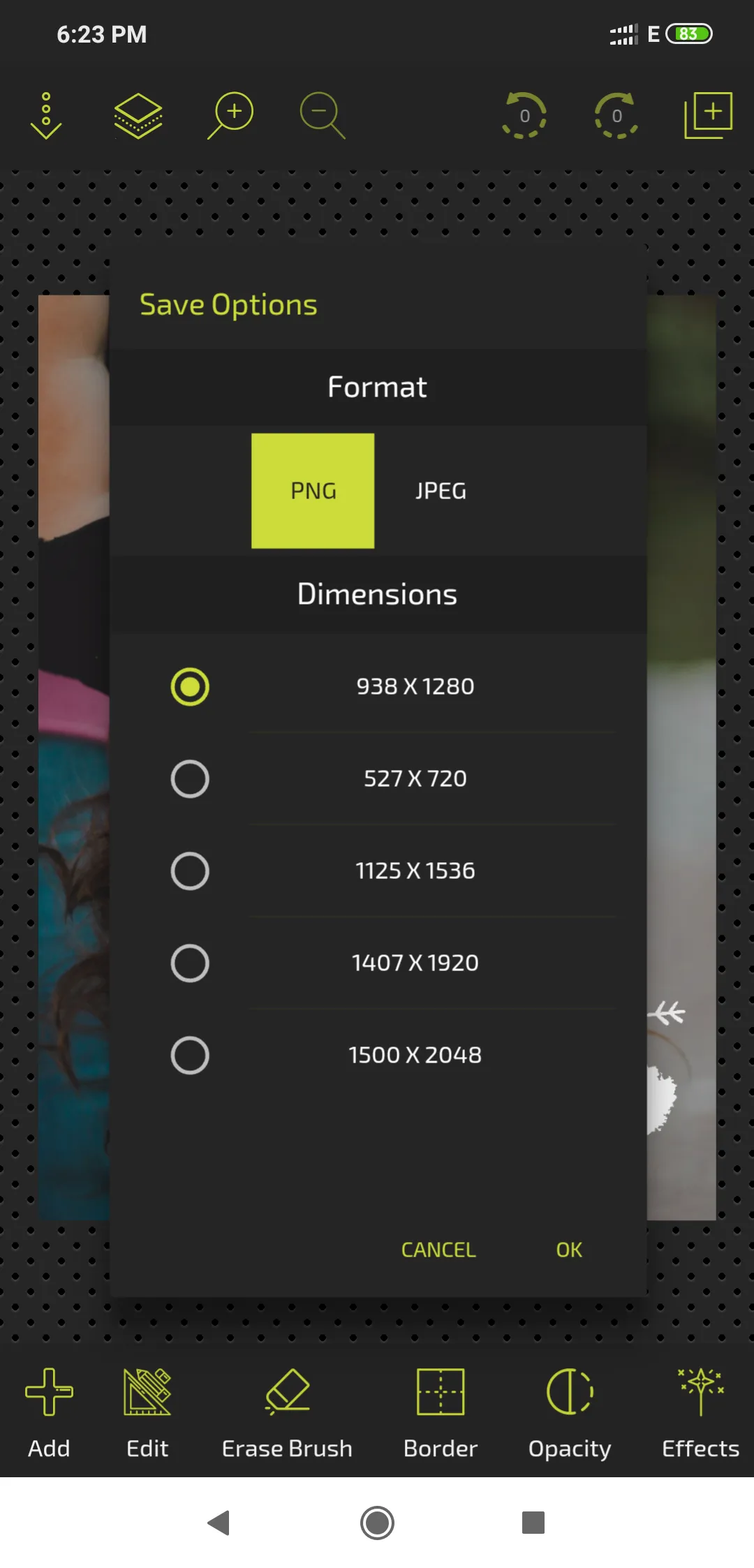 Saved Designs